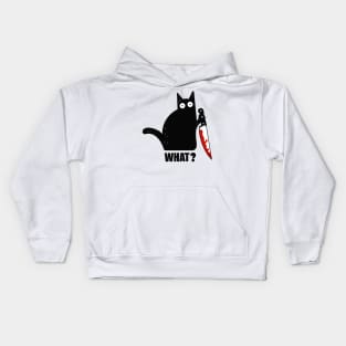 Spooky Lockdown Cat Kids Hoodie